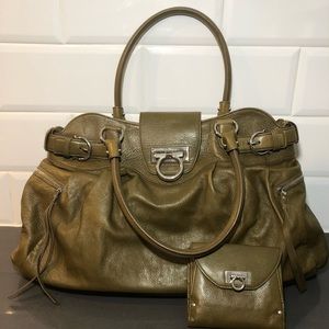 Salvatore Ferragamo Olive Gancio Purse